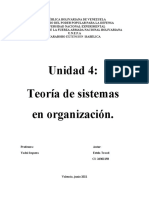 Teoría de Sistemas en Organización