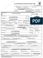 Landbank Cash Card/Prepaid Card Enrollment Form: Jethro Briza Ganelo