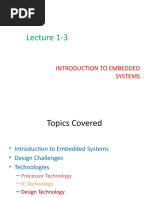 Lecture 1-3: Introduction To Embedded Systems