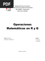 Operaciones Matemáticas