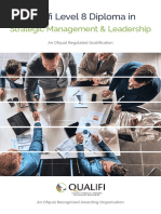 Qualifi Level 8 Diploma In: Strategic Management & Leadership