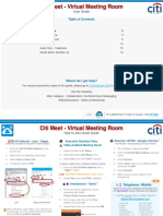 Citi Meet - Virtual Meeting Room: User Guide
