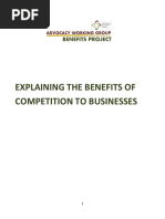 Explaining The Benefits of Competition To Businesses