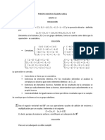 Primer Examen de Álgebra Lineal Resolución