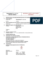 Paracetamol For Lab Use CAS No 103-90-2: Material Safety Data Sheet Sds/Msds