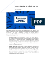 5 Actividades para Trabajar El Miedo Con Los Niños