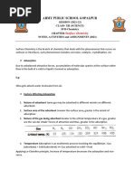 Surface Chemistry - NOTE-1