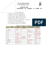 Practice One en La Table, Distribuye de Acuerdo Al Orden de Jerarquía