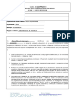 Carta de Compromiso