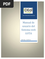 Manual de Usuario Del Sistema Web Gota