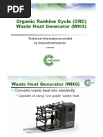 Capstone Micro Turbine ORC