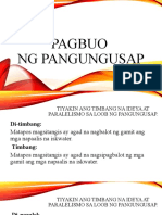 Pagbuo NG Pangungusap