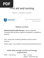 First Aid and Nursing. Theme 5