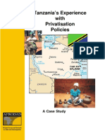 Tanzania's Experience With Privatisation Policies: A Case Study