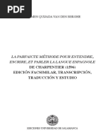 Charpentier (1596) La Parfaicte Méthode Pour Entendre, Escrire, Et Parler La Langua Espagnole