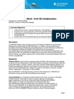 BIM 360 Design - Revit / Civil 3D Collaboration: Learning Objectives