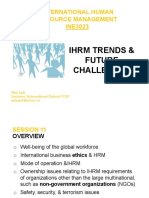 International Human Resource Management INE3023: Ihrm Trends & Future Future Challenges