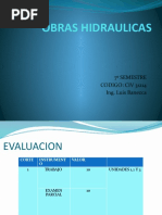 Obras Hidraulicas - Clase 1