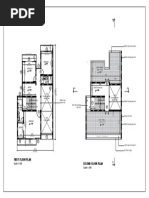 First Floor Plan Second Floor Plan: Scale 1:100 Scale 1:100