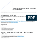 Hands-On Lab 5 - Different Methods For Creating Dashboard Visualizations With Cognos Analytics (45 Min)