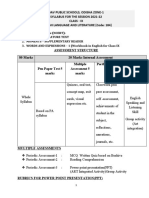 CLASS 9 Syllabus 2021-22 (S & CoS)