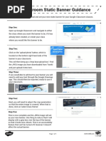 Google Classroom Static Banner Guidance