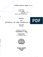 Index To The Journal of The Oriental Institute of Baroda 1951 To 1976 Ocr