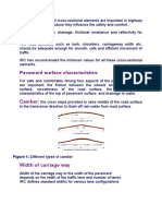 The Characteristics of Crosssection of Highway