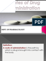 Routes of Drug Administration