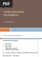 Water Resources Engineering: Engr. Ricardo L. Fornis