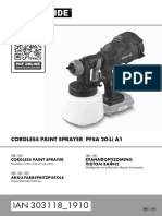 Cordless Paint Sprayer Pfsa 20-Li A1