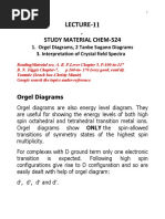 Lecture-11: Study Material Chem-524