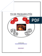 Travaux Dirigés de Probabilités 2020 PR LAHRAOUA