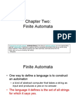 Chapter Two: Finite Automata: Theoretical Computer Science Abstract Machines Mathematical