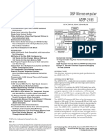 ADSP-2185 DSP Microcomputer: ICE-Port Is A Trademark of Analog Devices, Inc