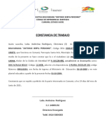 Constancia de Trabajo Dianne Villarroel