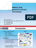 Webinar: Risk Management For Oil and Gas Projects