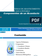 Abastecimiento de Agua Potable. Componentes Acueductos 