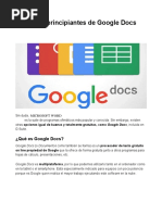 Como Usar Google Docs Guia Manual y Tutorial para Principiantes