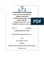 Código de Ética Profesional Del Psicólogo Clínico