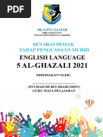 English Language: 5 AL-GHAZALI 2021