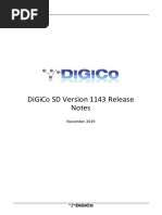 DIGICO SD - V1143 - Release - Notes