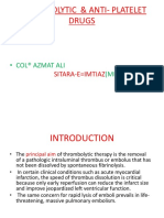 4 THROMBOLYTIC DRUGS by DR Azmat Ali