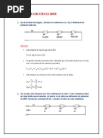 10 Ejercicios de Circuito Serie