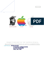 Project Report On The Distribution & Marketing Strategy of Apple Computers