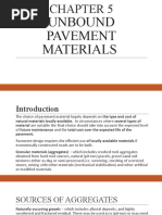 CHAPTER 5 Unbound Pavement Materials