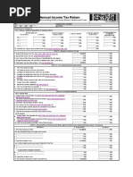 1701 Annual Income Tax Return: Individuals (Including MIXED Income Earner), Estates and Trusts