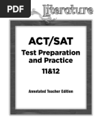 ACT - SAT Practice Test Texas Treasures Answer Key