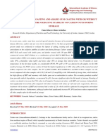 Impact of Salting, Roasting and Arabic Gum Coating With or Without Antioxidants On The Oxidative Stability of Cashew Nuts During Storage