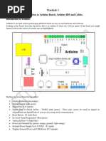 Practical: 1 Introduction To Arduino Board, Arduino IDE and Cables